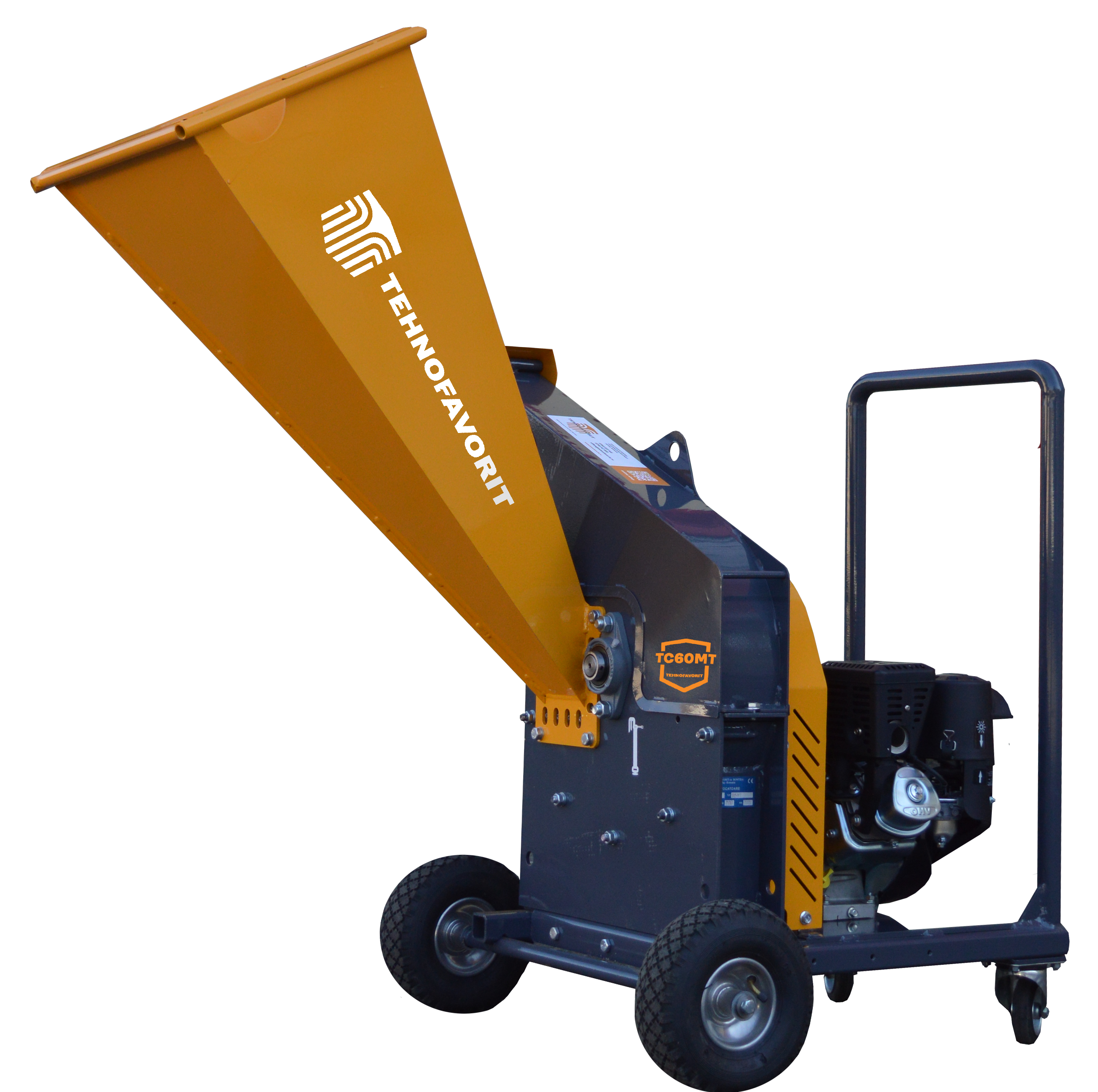 Tocător de crengi și resturi vegetale TC60MT cu motor termic KOHLER de 7 CP, benzină – diametru maxim de tăiere 6 cm